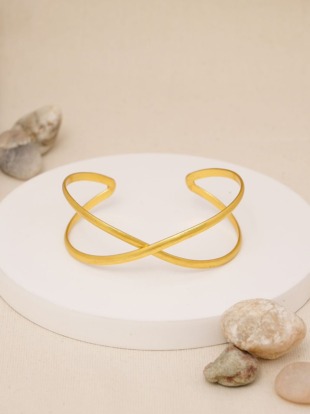 Twisty Adjustable Brass Bracelet