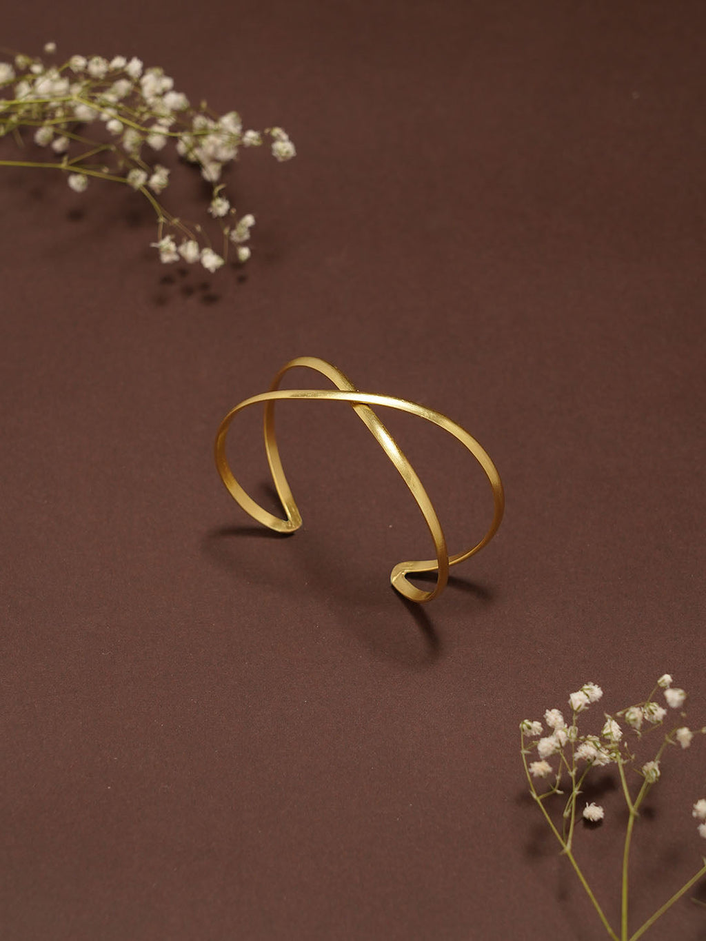 Twisty Adjustable Brass Bracelet