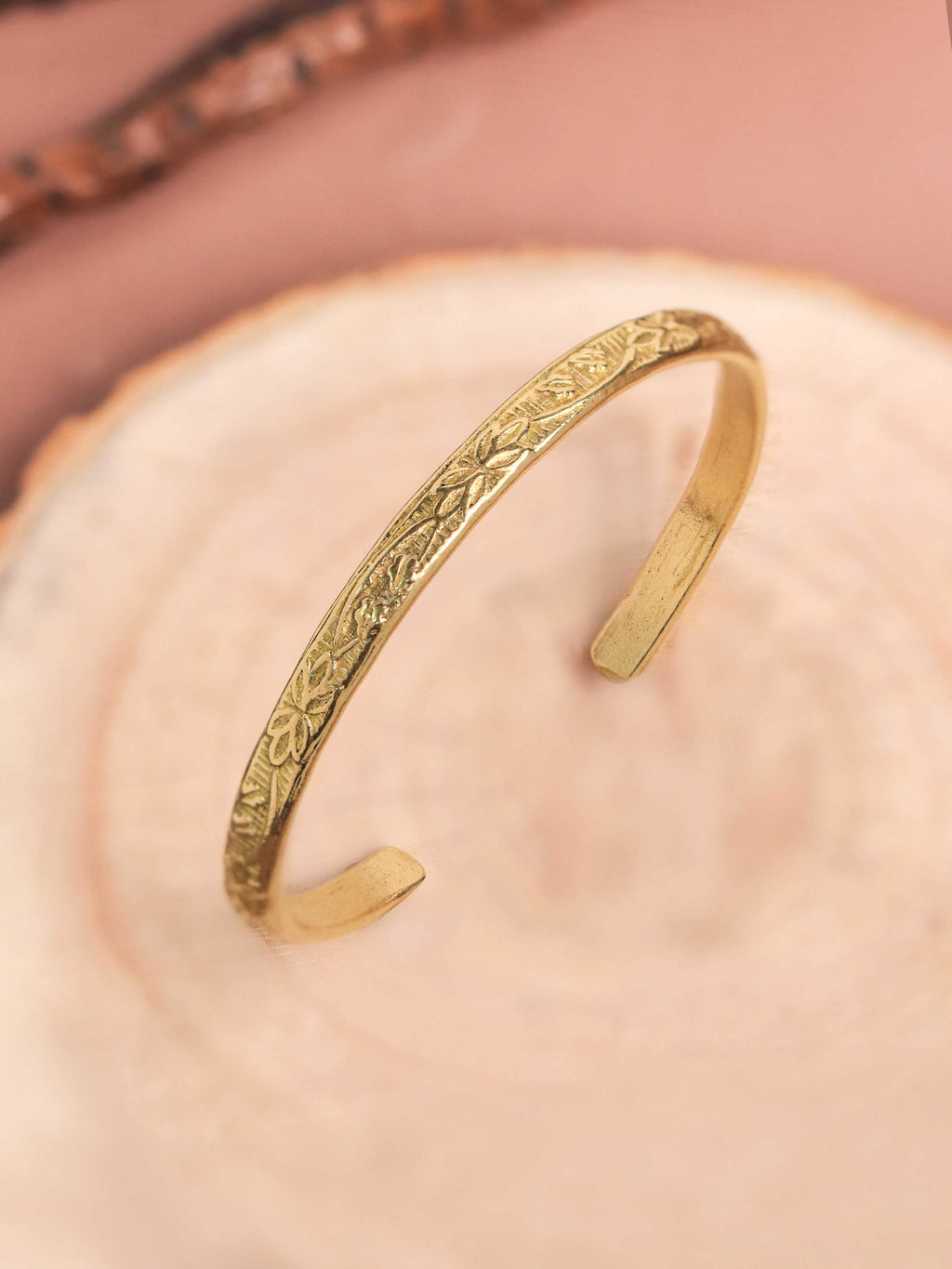 Indo Skinny Adjustable Brass Bracelet