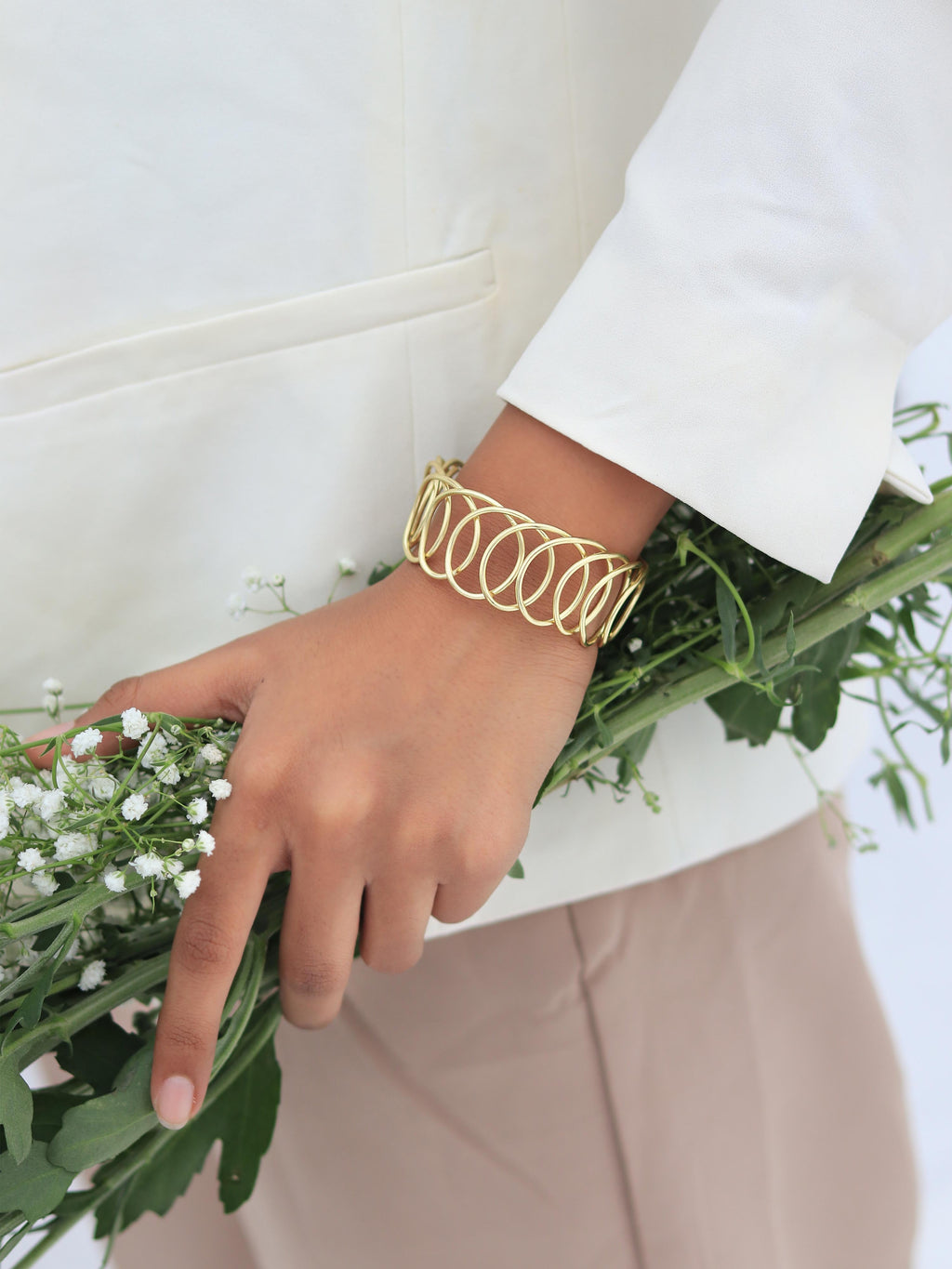 Spring Brass Bracelet