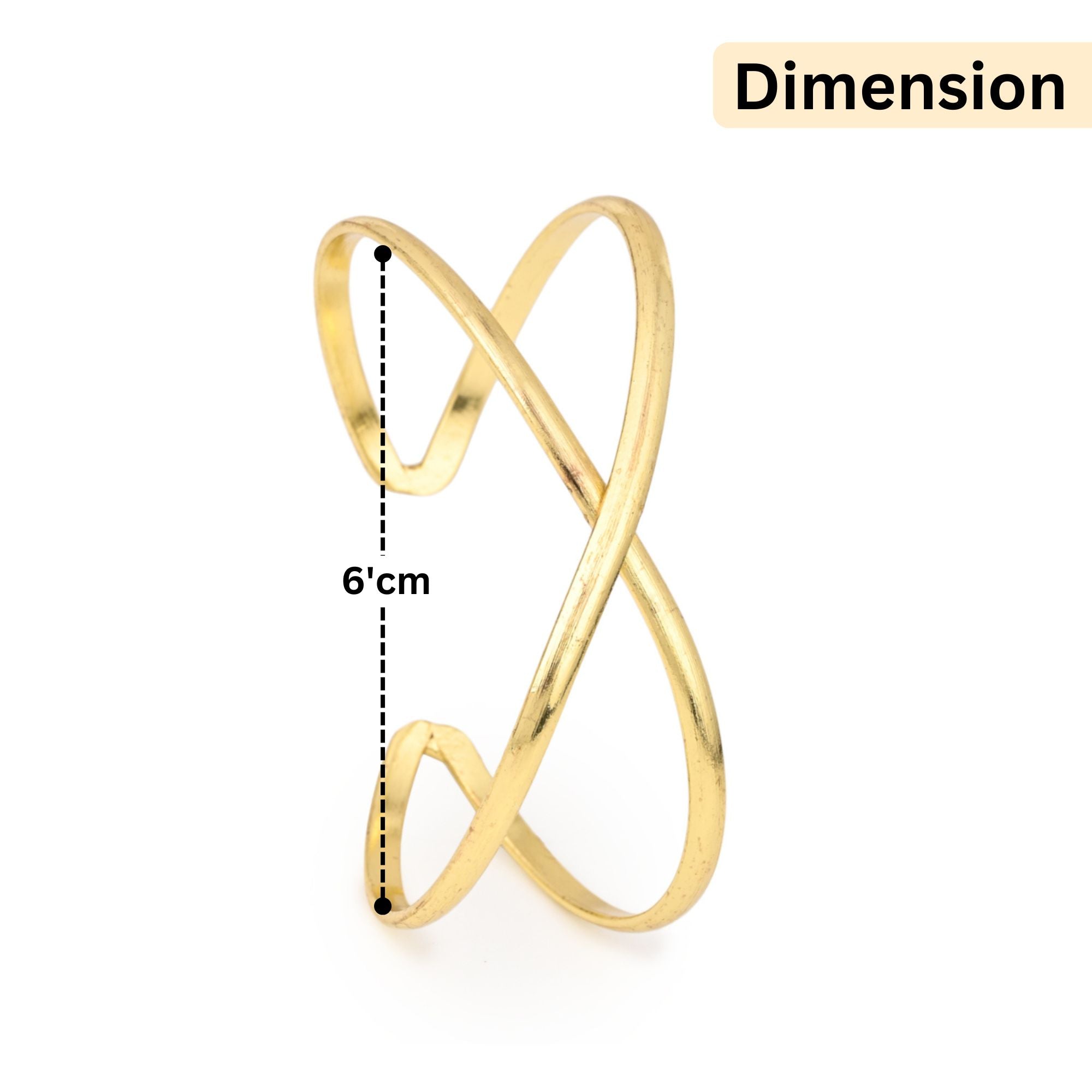 Twisty Adjustable Brass Bracelet