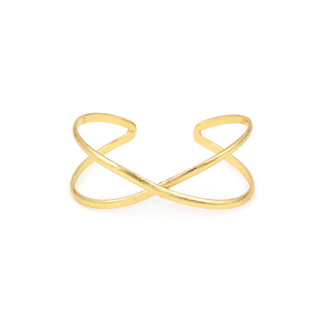 Twisty Adjustable Brass Bracelet