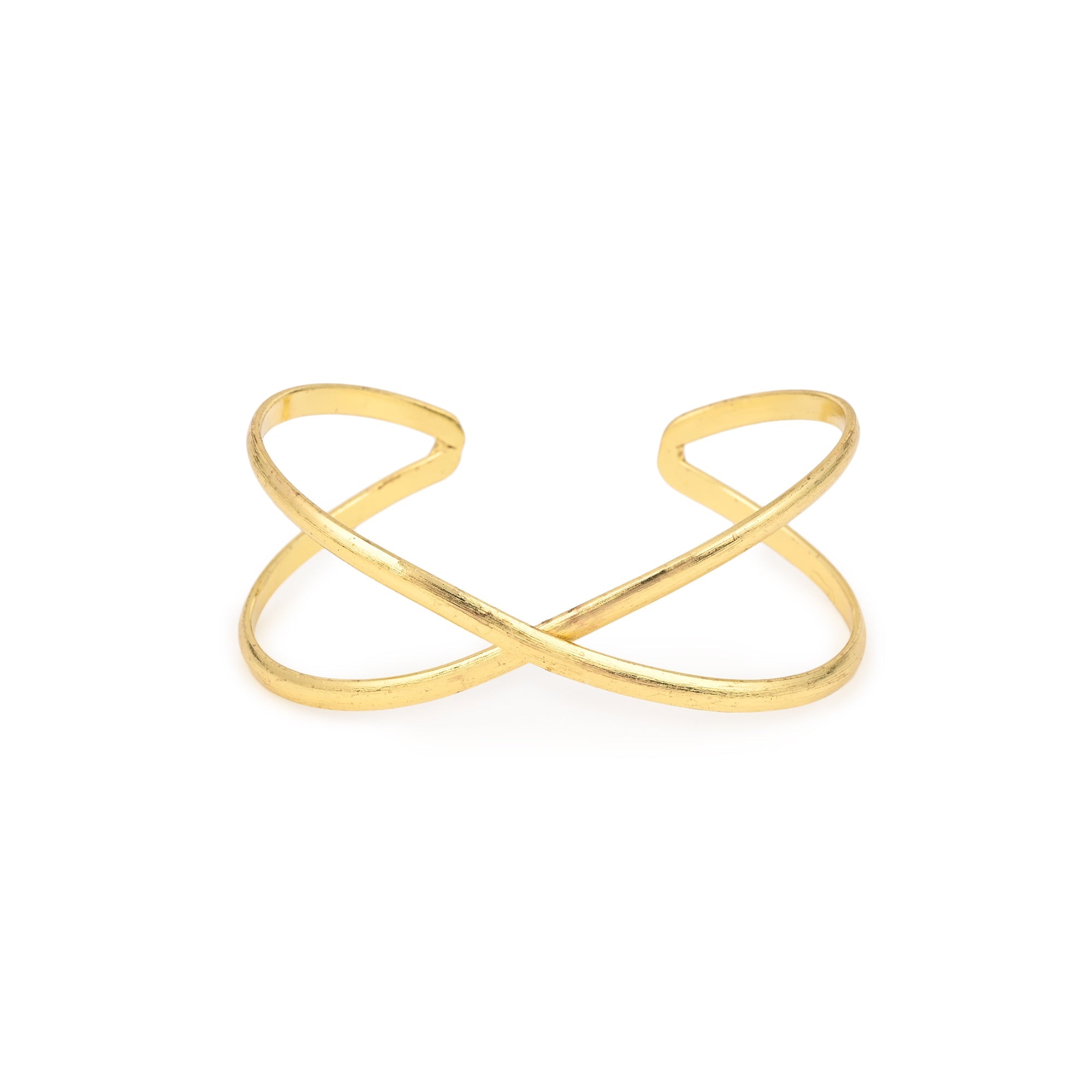 Twisty Adjustable Brass Bracelet