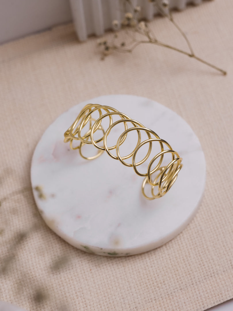 Spring Brass Bracelet