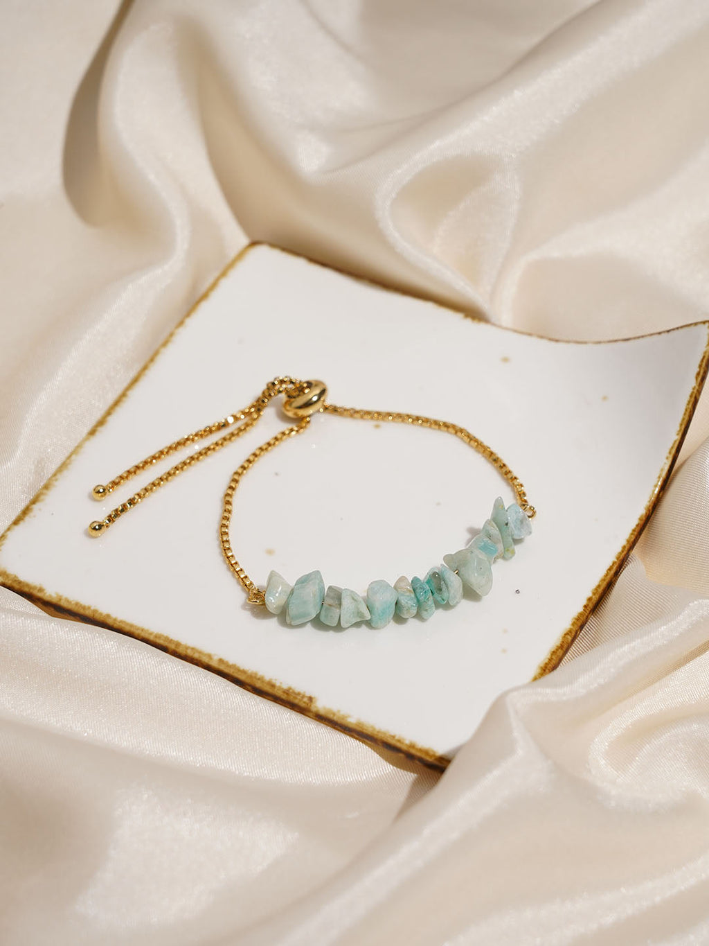 Amazonite Uncut Gemstone Bracelet