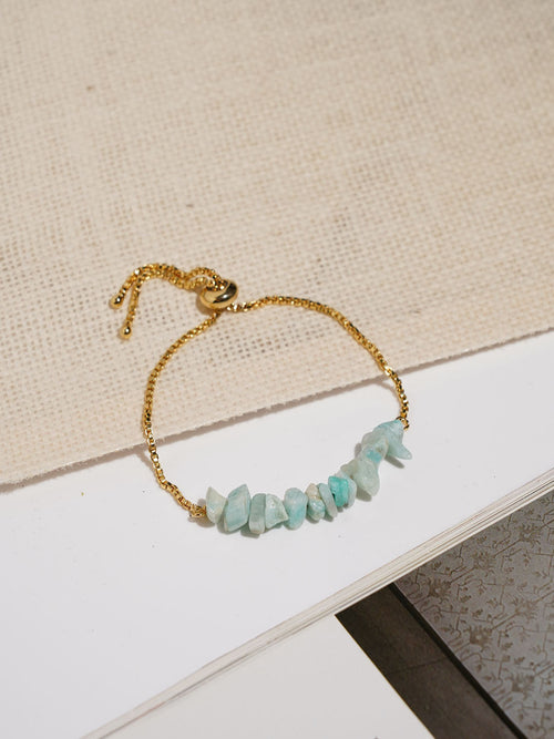 Amazonite Uncut Gemstone Bracelet