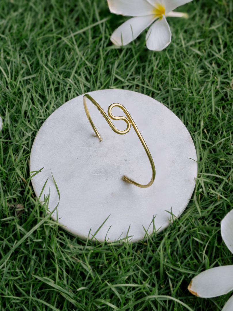 Flowfinity Adjustable Brass Bracelet