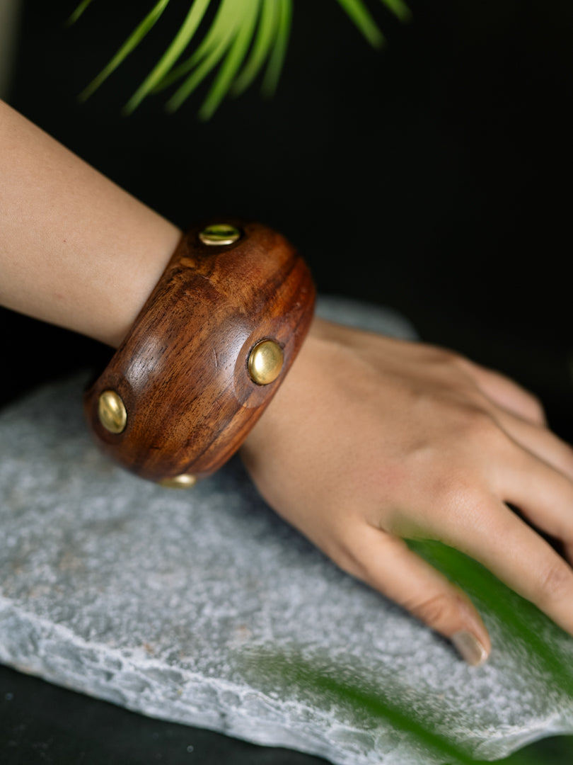 Wooden  Bangles-Stack of 3
