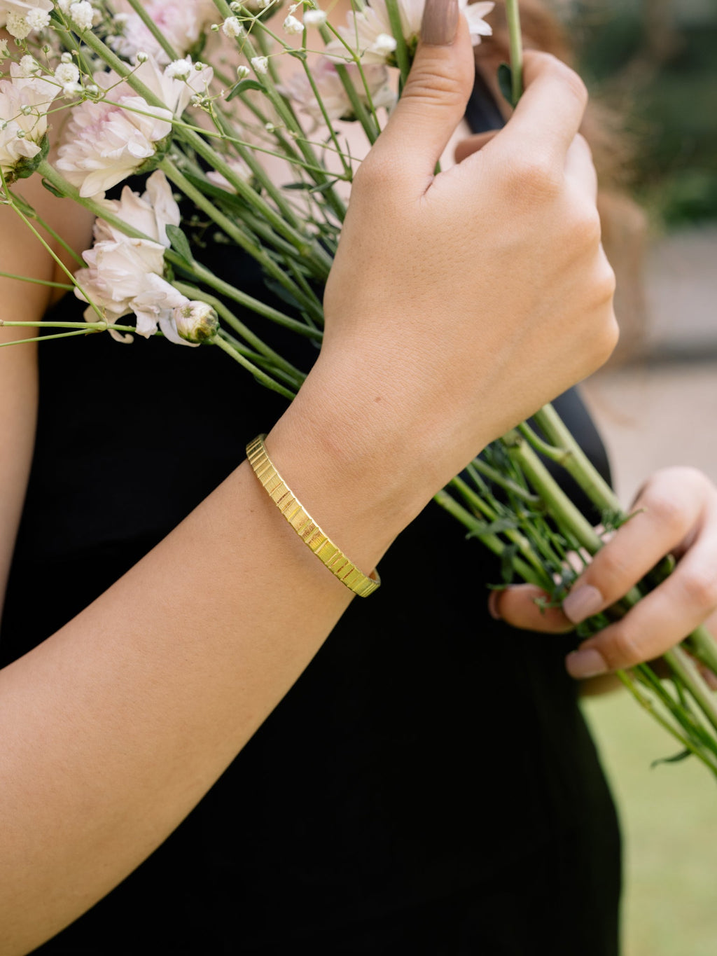 Indo Skinny Adjustable Brass Bracelet